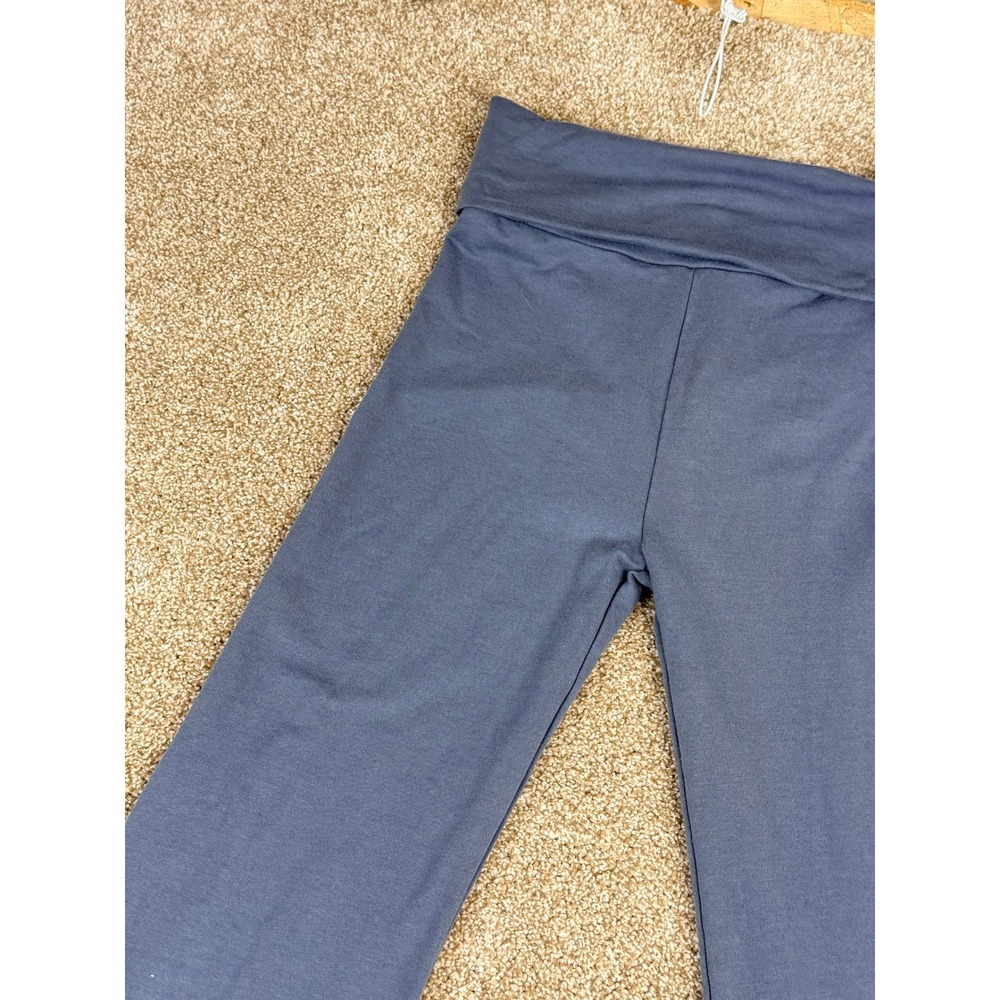 Mills by Millie Bobby Brown Foldover Womens Yoga Pants‎ XS Grey Flare Athleisure